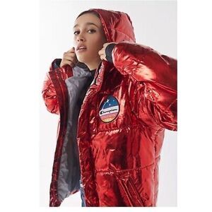 Champion X NASA Limited Edition Red Metallic Puffer Jacket
